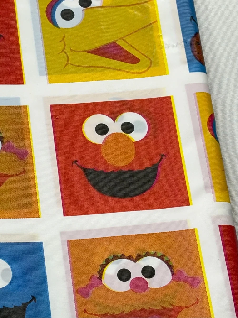 Vintage Sesame Street Plastic Tablecloth Lot of 5 Elmo Big Bird Cookie Monster